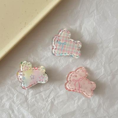 Y2K Bunny Hair Clip For Women Girls Sweety Acrylic Duckbill Clip Rabbit Shaped Jelly Colored Hair Clip Hair Accessory 1/5/10pcs