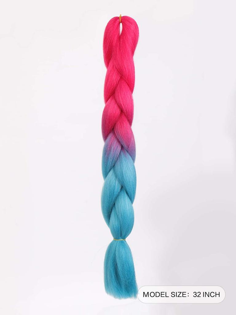 Postițe sintetice 32 inch Ombre Color Impletituri de păr sintetice Pre-întinse Jumbo Braiding Extensii de păr pentru utilizare zilnică DIY