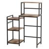 Estantería de Cocina Estante Mini Nevera Soporte con Estantes 5 Niveles Mesa Cafetera Armario Estante Utilidad para Dormitorio Pequeños Hornos