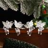 New Christmas Products - Christmas Tree Decoration, Transparent Golden Little Angel Pendant, Angel Wings Pendant Item