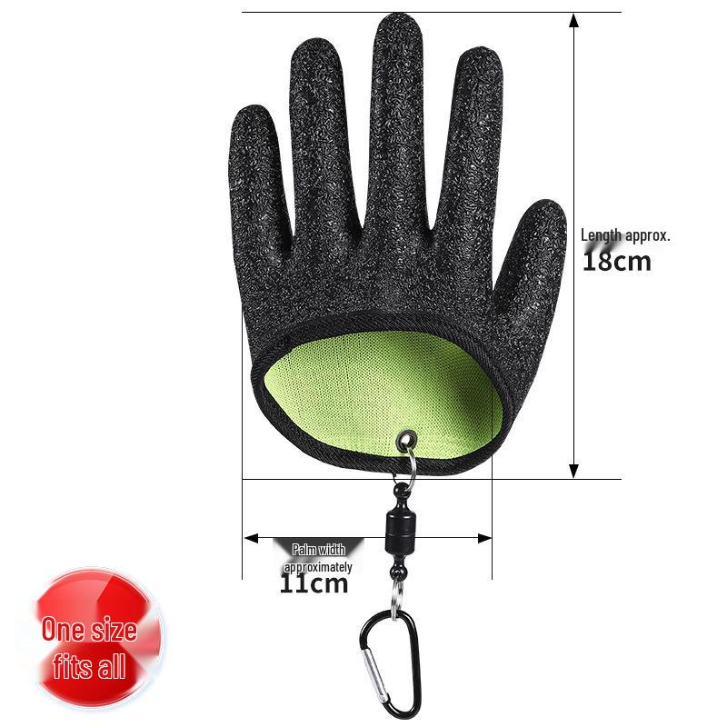 Non-slip Anti-puncture Fishing Gloves with Magnetic Buckle