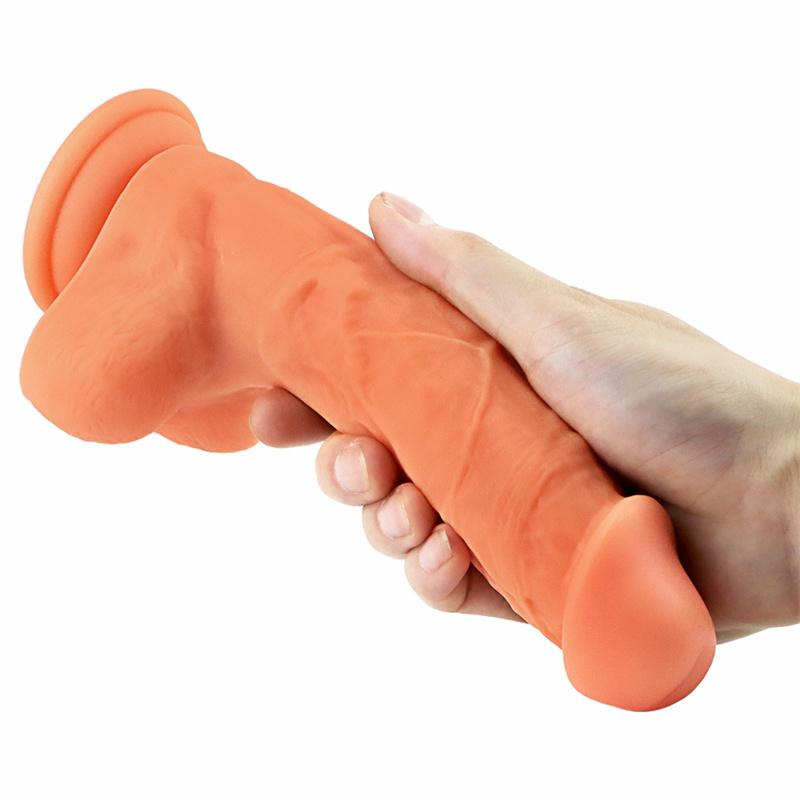 Adult Products Female Masturbation Dual Hardness Liquid Silicone Simulation Penis Manual Suction Cup False Anal Anal Plug