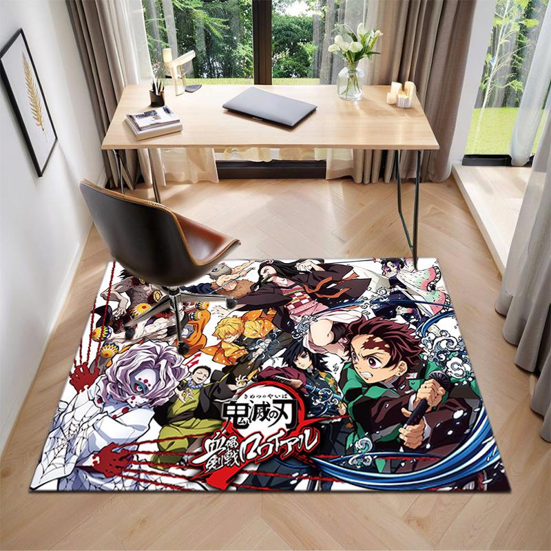 Japanese manga artist Koyoharu Gotouge's Demon Slayer carpet is suitable for living room and bedroom doormats office balcony decorative rugs H9