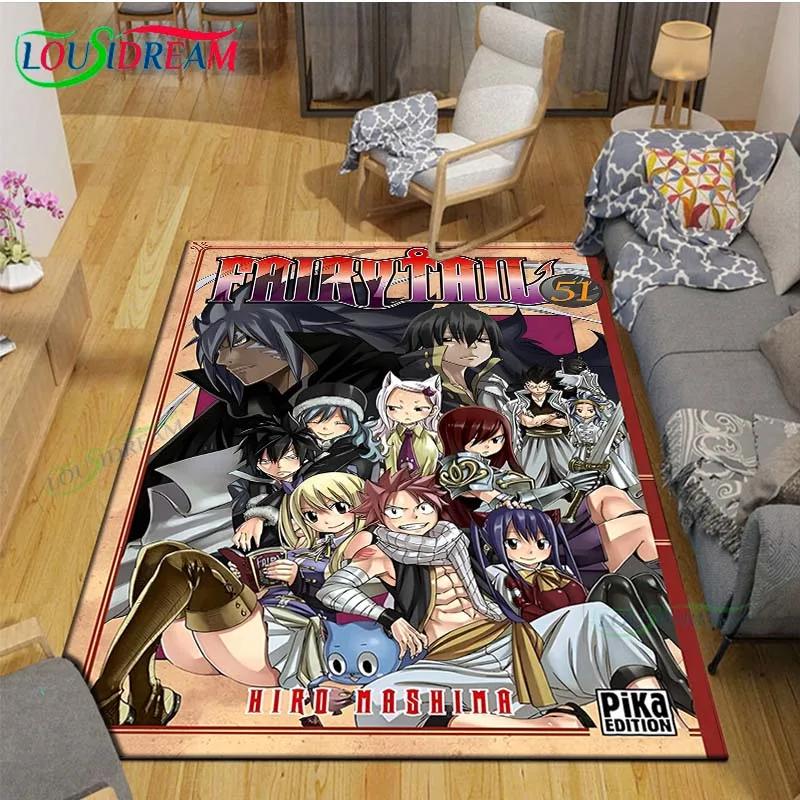 Fashion Popular Cartoon A-Fairy Tail Printed  Carpet Living Room Anti-Skid Area Rug Kids Bedroom Mats Yoga Mat Carpet Decor Gift