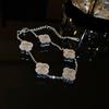 South Korea Dongdaemun Square Zircon Adjustable Bracelet Women's Simple Light Luxury Bracelet Personality Temperament High-end Jewelry
