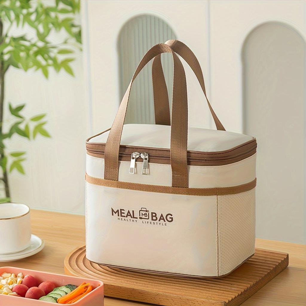 1pc of White Oxford Cloth Tote Storage Bag, a Set of Three Large Capacity Foldable Storage Bags, Perfect for Back-To-School Supplies