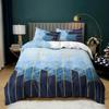 3D Abstract Geometric Print Duvet Cover Set, Soft Microfiber Optical Illusion Bedding Set With Pillowcases
