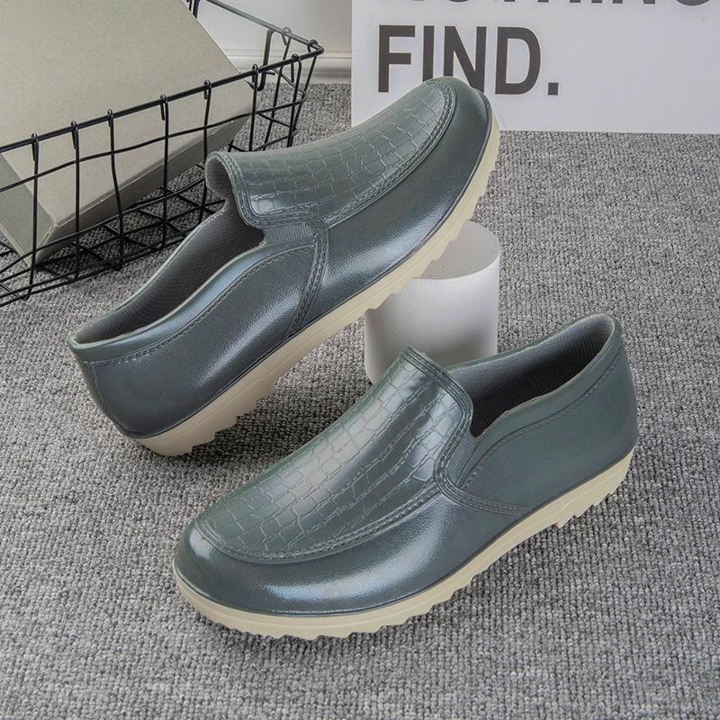 Water Shoes Low-top Spring and Autumn Rain Shoes Men's Fashion Durable Short Tube Light Mouth Rain Boots Non-slip Short