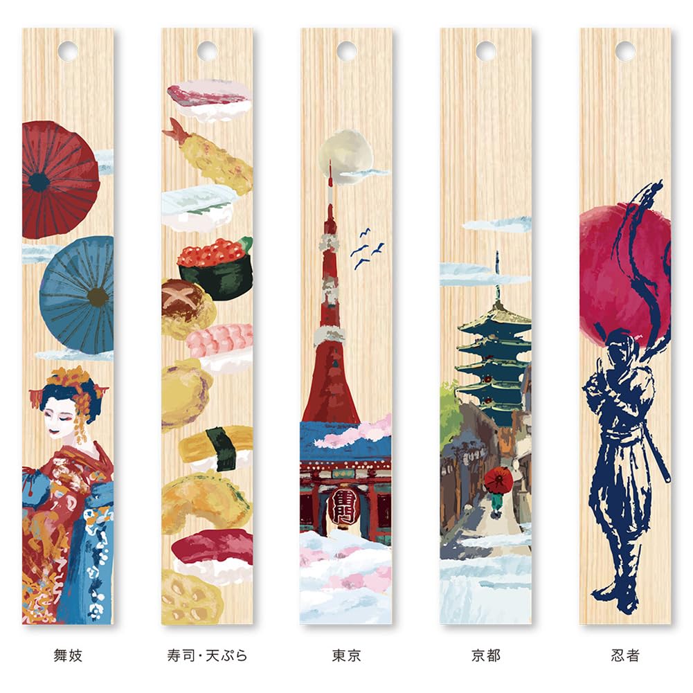 Alphax Wooden Made In Hinoki Tokyo Bookmark, Bookmark, Japan, Bookmark, AP-914570