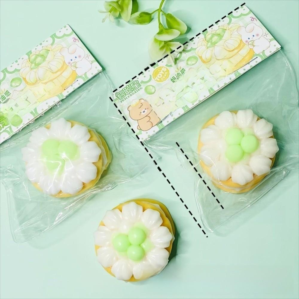 Pu Material Squeeze Stress Toy Slow Rebound Simulation Strawberry Slow Rising Toy Cake Cream Blaster Burger Shape
