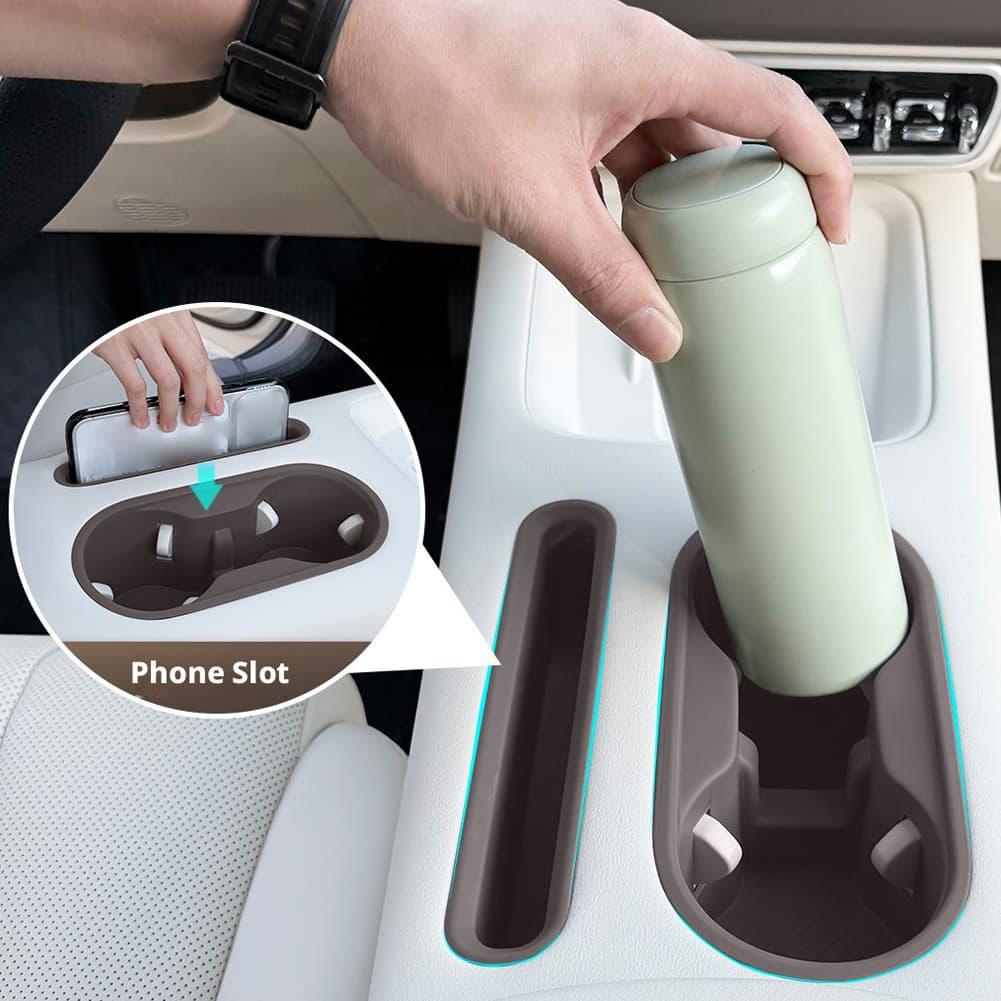 For 2026 GWM ORA 5 Center Console Cup Holder Center Console Storage Box Silicone Cup Holder TPE Mobile Phone Slot Accessories