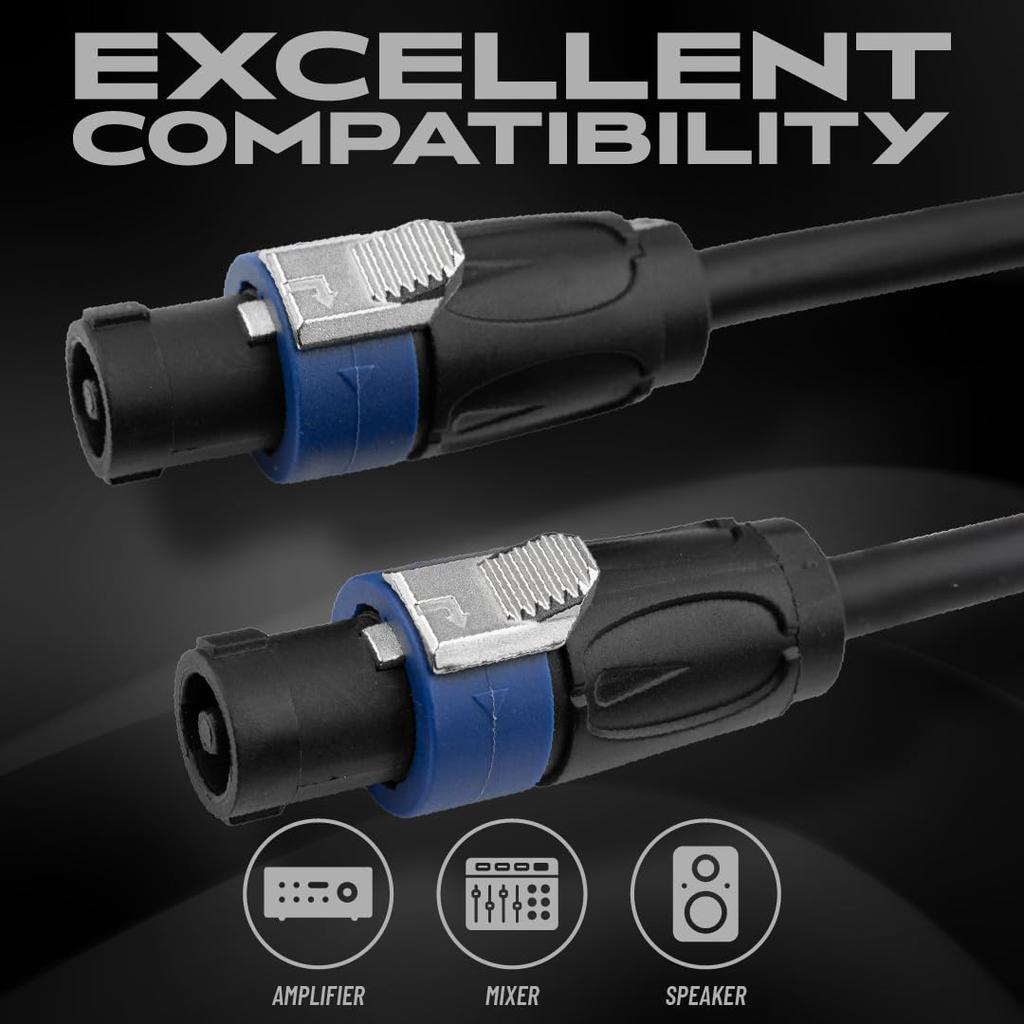 Cableworks by Gator Cases Headliner Series Speaker Cable (25ft SpeakonSpeakon) GCWH-SPK-25-2TL