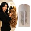 Closet Wig Organizer with Hooks Storage Hanging Bag Hook, Breathable Non-woven Fabric Dust-proof Zippered Protector, Space Saving Portable Zipper Case
