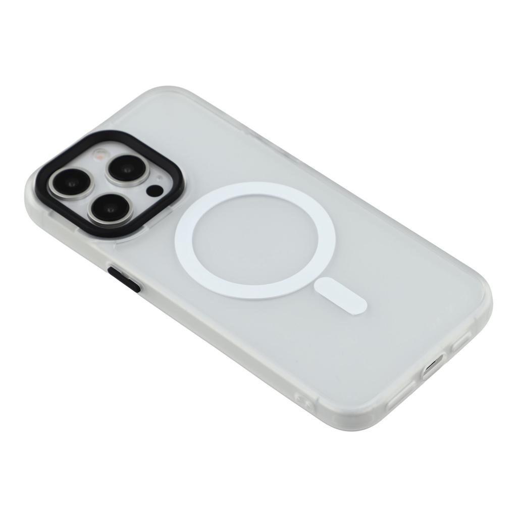 Dla iPhone 12 Pro/12 Magnetyczne Etui Półprzezroczyste z Wykończeniem typu Skin Odporne na Wstrząsy