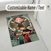 Personalized Crystal Velvet Carpet,Spy × Family Custom Printed Name, Plush Area Rug For Home Indoor Decor