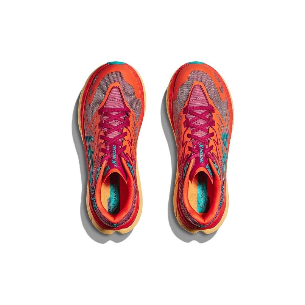 Hoka One One Tecton X 2 Low Top Running Shoes Unisex Sneakers Red 1134516-CJFM