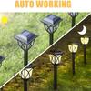 2Pcs LED Solar Rasen Lichter Im Freien Wasserdichte Powered Lampe Garten Dekoration Licht für Gehweg Pfad Villa Hof Solar Lampen