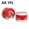 Christmas Tinplate Candy Tin Can Metal Box Cartoon Elk Santa Claus Letter Printed Xmas Candy Cookie Tea Storage Gift Case