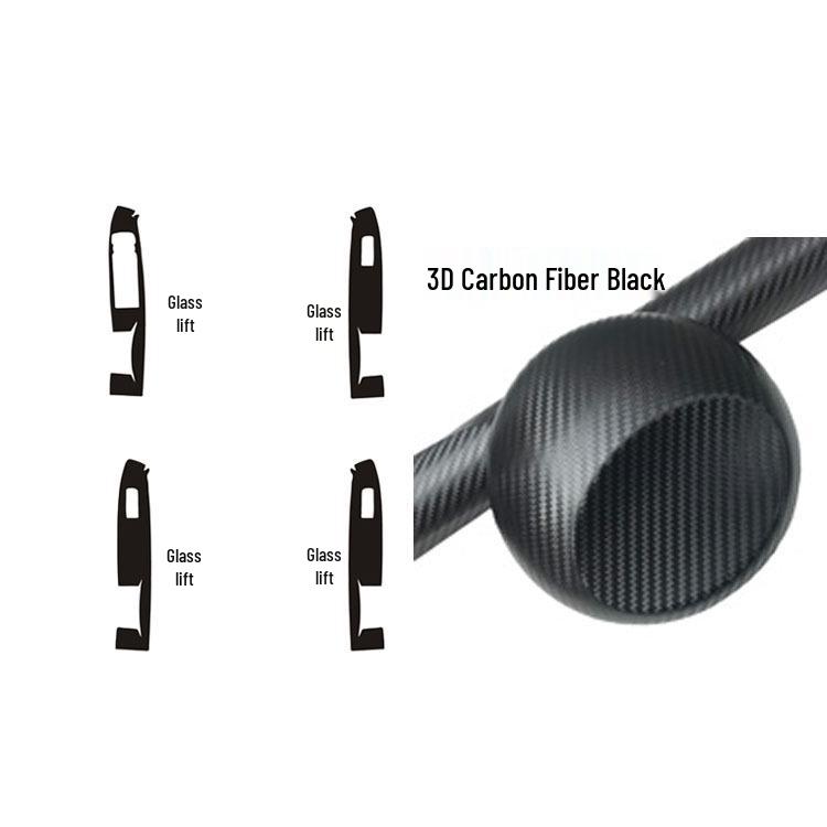 Carbon Fiber Door & Console Sticker for 20 Ford Escape Models