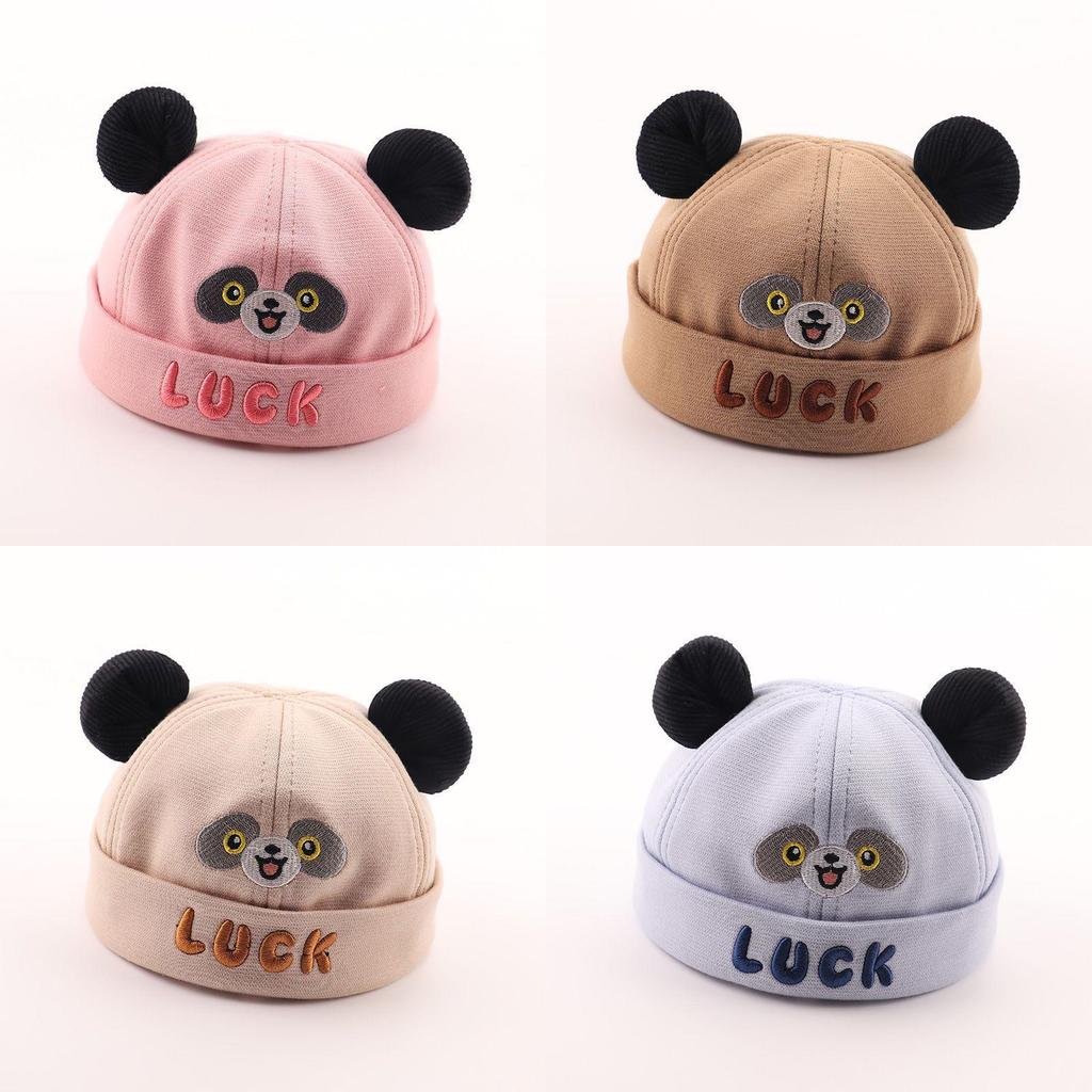 Baby Panda Cartoon Sun Hat For Girls And Boys With Breathable Fabric For 4-24 Months