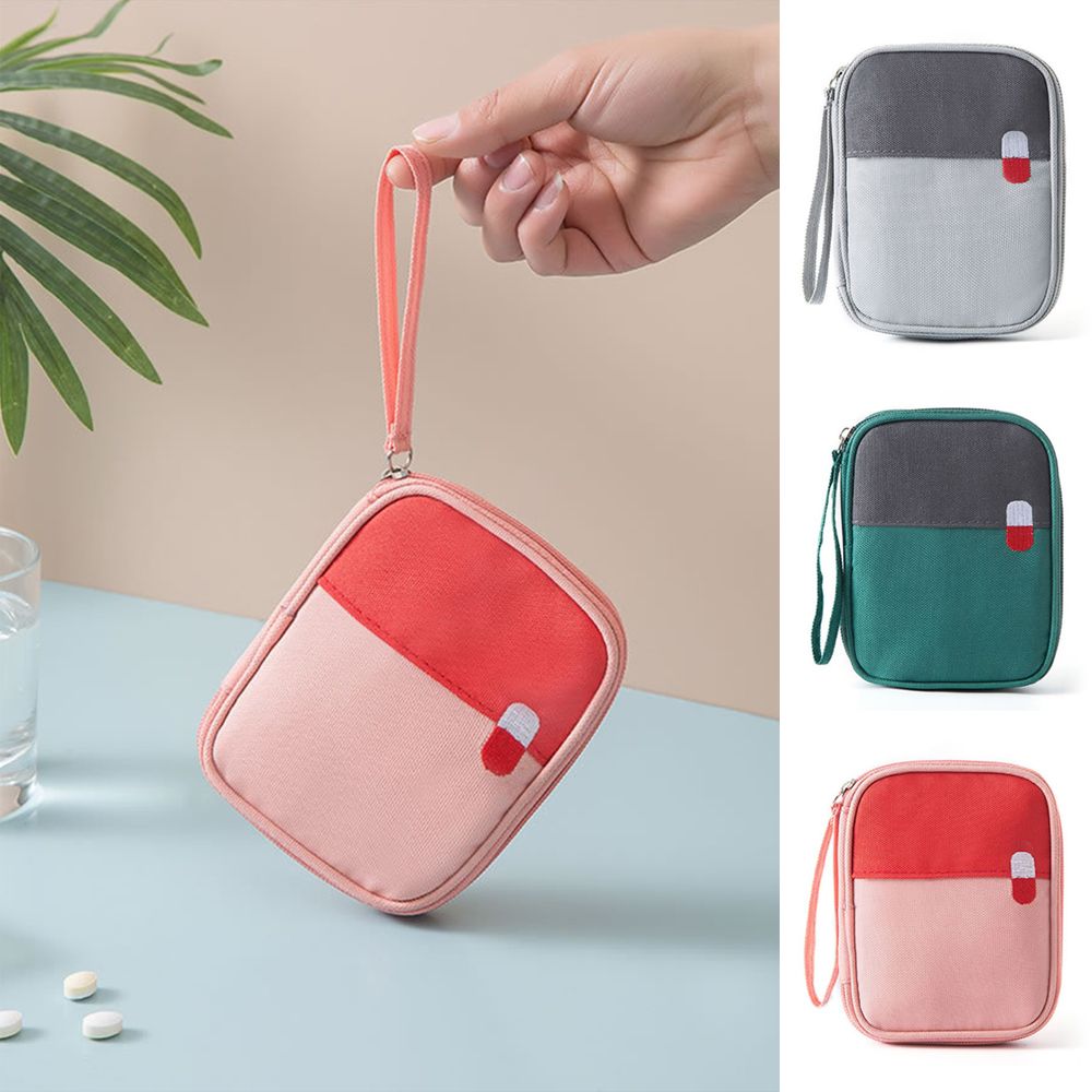 Large-Capacity Medicine Container Medicine Case Car First Aid Kit First Aid Bag Cosmetic Organizer