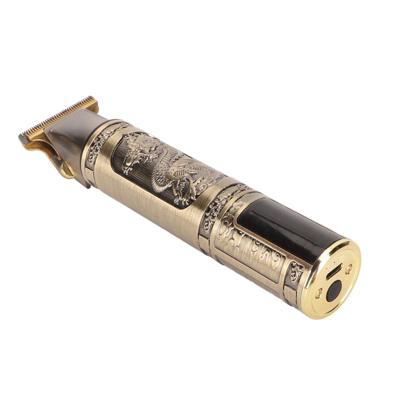 

Электрическая машинка для стрижки волос с гравировкой дракона и рисунком машинка для стрижки волос компактная длинная в режиме ожидания