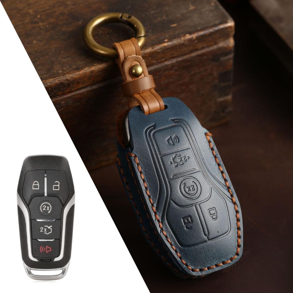 Suitable for Ford Key Set Forrest Mondeo Edge Mustang Explorer Leather Protective Case Buckle