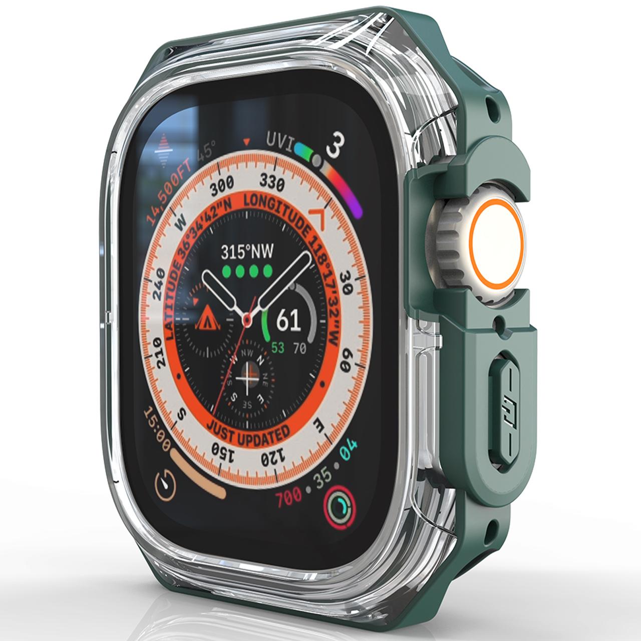 

For Apple Watch Series SE3/SE2/SE1/ 6/5/4 44mm Watch Frame Case PC+TPU Protector C