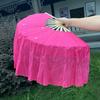 10/15/40cm Half Circle Silk Chinese Short Bellydance Fan  Veil Pairs Yangko Dance Tools