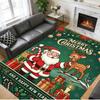 Christmas Printed Square Area Rug Soft Non Slip Floor Carpet For Bedroom Holiday Gift