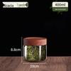 ZISIZ 2400ml Glass Storage Jar with Acacia Wood Lid