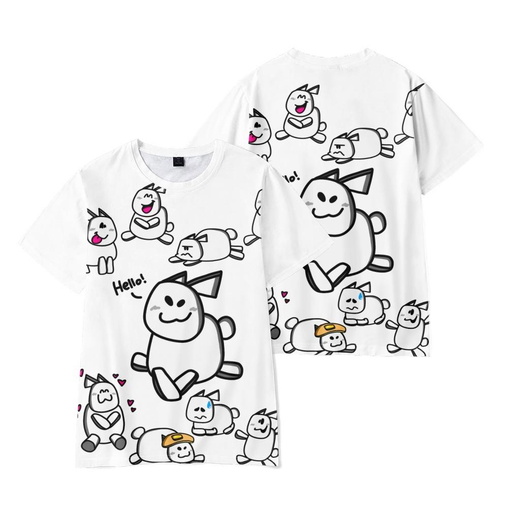 12 Colors Fashion Gubby Cartoon T Shirts for Women Men Summer Clothing Fitness O Neck Man T-shirt Oversized Men T-shirts Tops