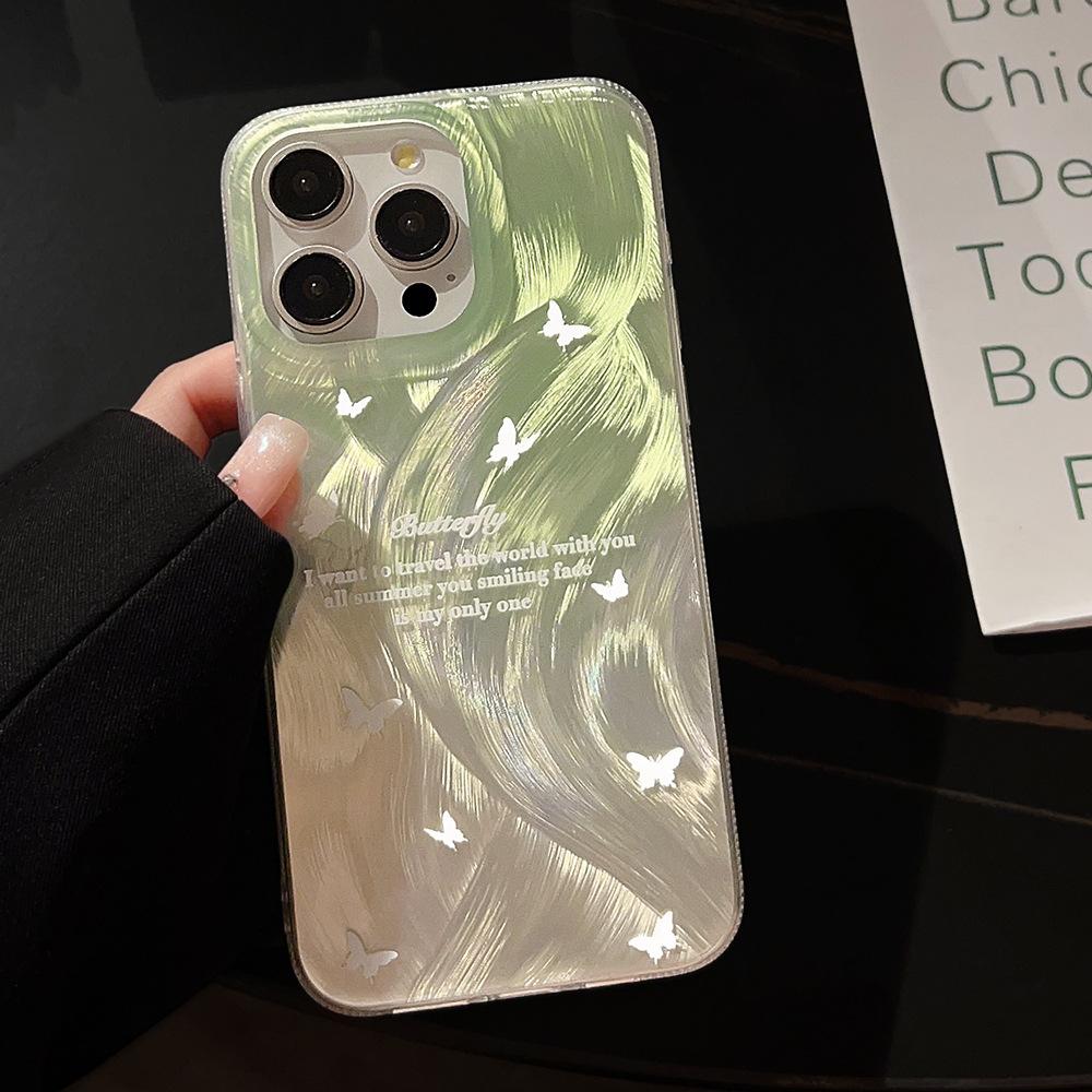 Creative White Butterfly iPhone 16, iPhone 17, and iPhone 17 Pro Max Phone Case