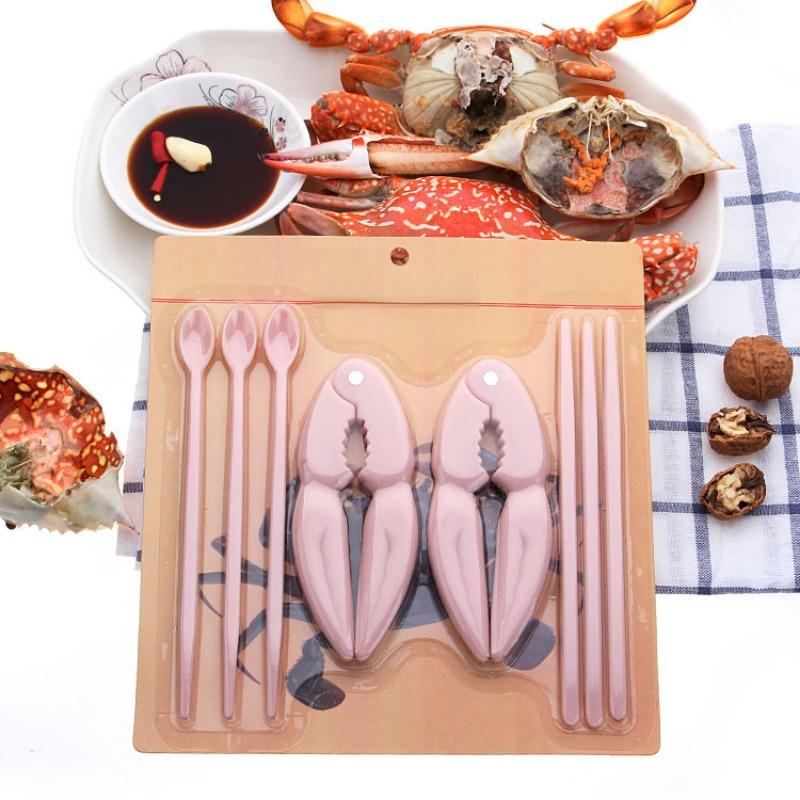 Walnut Clip Crab Eating Tools Shell Cracker Nut Cracker Plastic Crab Trap  Kitchen Tools Easy Shell Removal Home Supplies 1 Set