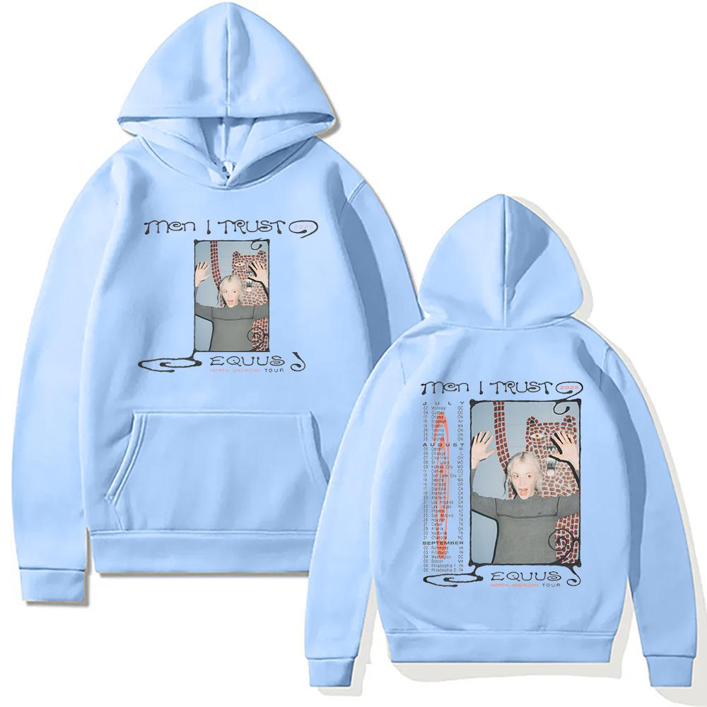 Men I Trust Equus Tour 2025 Hoodies Men I Trust Band Creative Harajuku Aesthetic Sweatshirt Unisex Y2K Soft Fleece Pullover