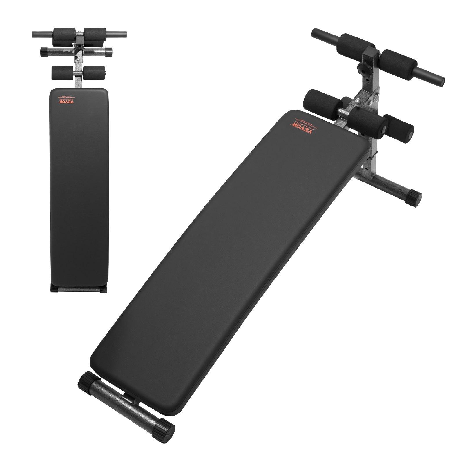 VEVOR Sit Up Bench, Folding Curved