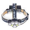 7 Core Headlight Long Range USB Rechargeable Headlamp Outdoor Work Light IPX4 Waterproof Built In Ba