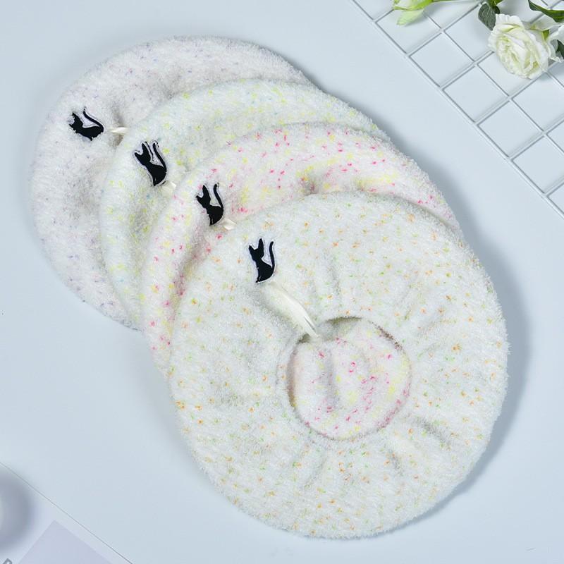 Soft Plush Toilet Seat Cover Round Universal Winter Warm Pad Non-Slip Reusable Home Bathroom