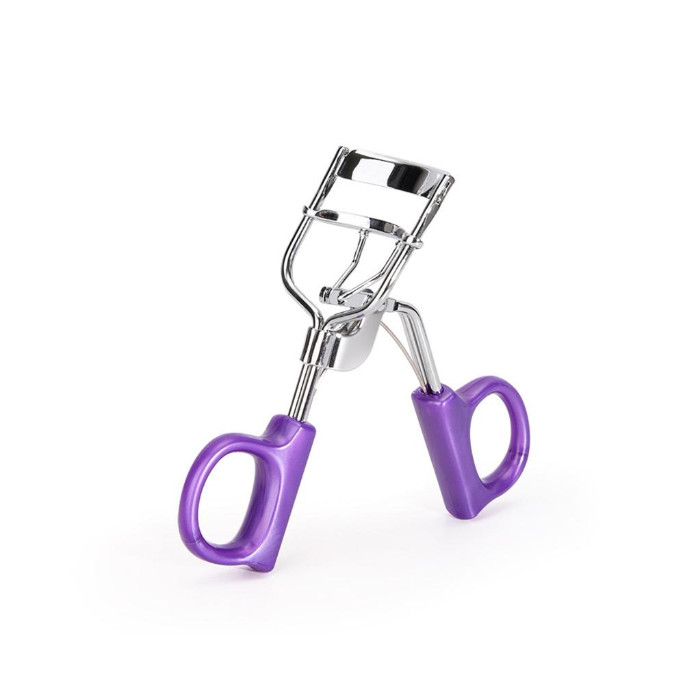 Women Eyelash Curler Handheld Replacement Solid Color Fashionable Ergonomic Nonslip Girls Ladies Makeup Tool Accessories