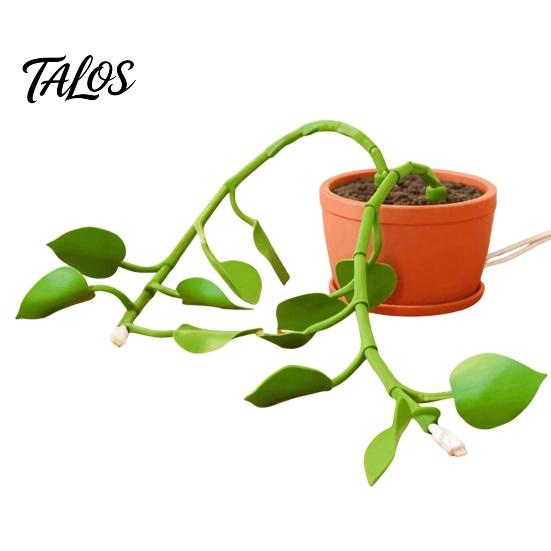 Data Cable Organizer for Office 6Pcs Vine Shaped Organizer, Green Leaf Cord Holder, Decorative Wall Plant Fixers Mounted Wire Manager, Reusable