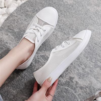 Flat Mesh Breathable Shoes for Women Summer Casual Slip On Stylish Original Sale Walking Light Designer Luxury 39 Woman Footwear