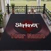 Custom Text Printed Rug Slipknot Non Slip Floor Carpet For Home Room Decor