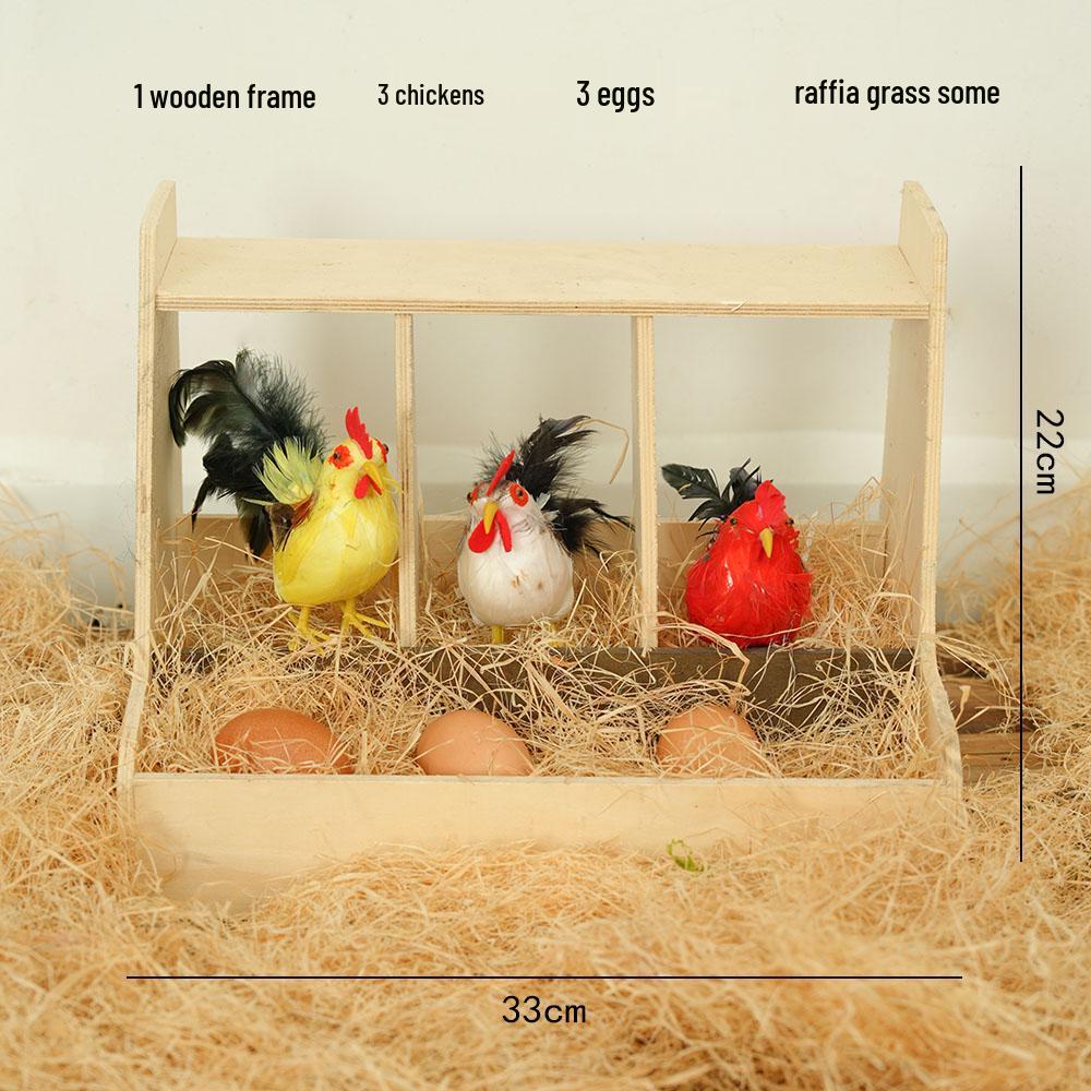 Mini-Hühnerstall Landschaftsdekoration für Kindergarten, Villa, Hof oder Homestay-Ausstellung