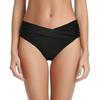 Women Bikini Briefs Mid-rise Breathable Elastic Swim Trunks Sexy Ruffle Design Quick Drying Swimwear Trunks