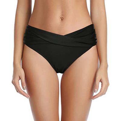 Braguitas de Bikini para Mujer de Tiro Medio Transpirables Elásticas Trajes de Baño Sexy con Diseño de Volantes Secado Rápido
