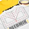 Measurement Ruler Clearly Multi Purpose Pvc Centering Tool T-shirt Alignment Ruler With Scale T-shirt Ruler Guide Durable
