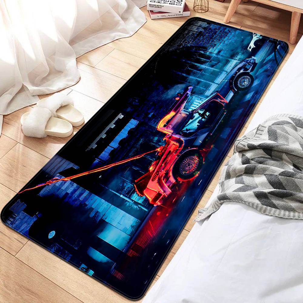 B-Back To The Future Entrance Door Mat Washable Non-Slip Living Room Sofa Chairs Area Mat Kitchen Welcome Doormat