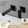 Brass Mixer Tap Bathroom Water Faucets Shower Diverter Valve Black Chrome Concealed Bifunctional Hot Cold Valve Contral Valve