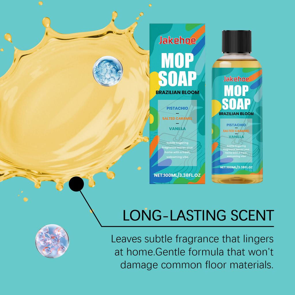 Floor Cleaner Liquid Fragrance Mop Soap Concentrated Wood Tile Laminate Polishing Wax Stain Remover Fresh Scent Household 100ml