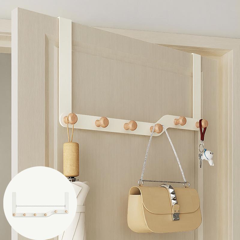 Home Bathroom Storage Rack Cloth Coat Hanger Door Hanging Door Hanging Bathroom Kitchen Accessories Simple Hook